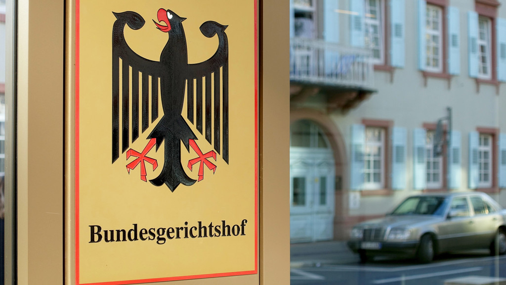 Empfangsgebäude des Bundesgerichtshofes (BGH) in Karlsruhe