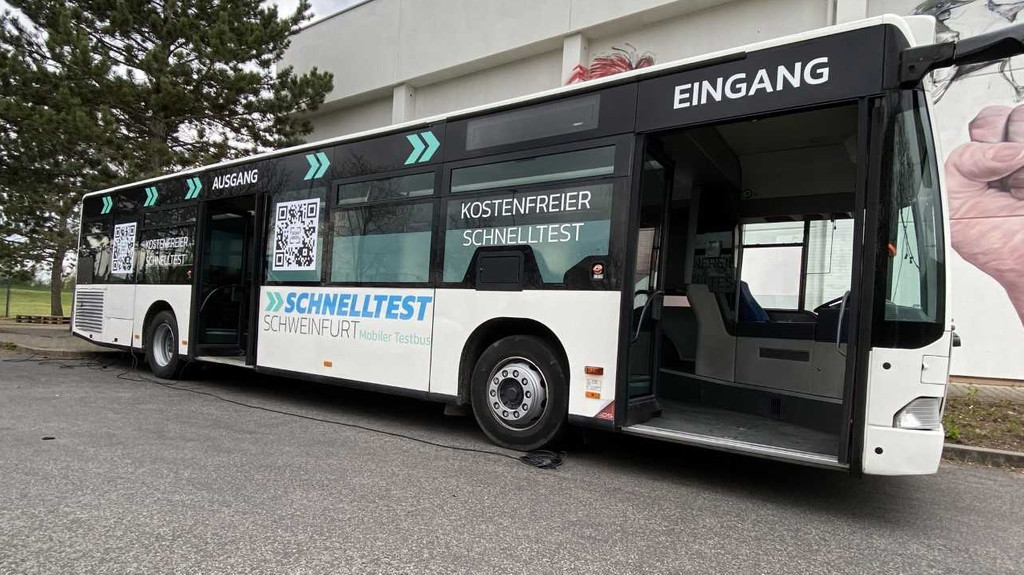 Schnelltest-Bus in Schweinfurt