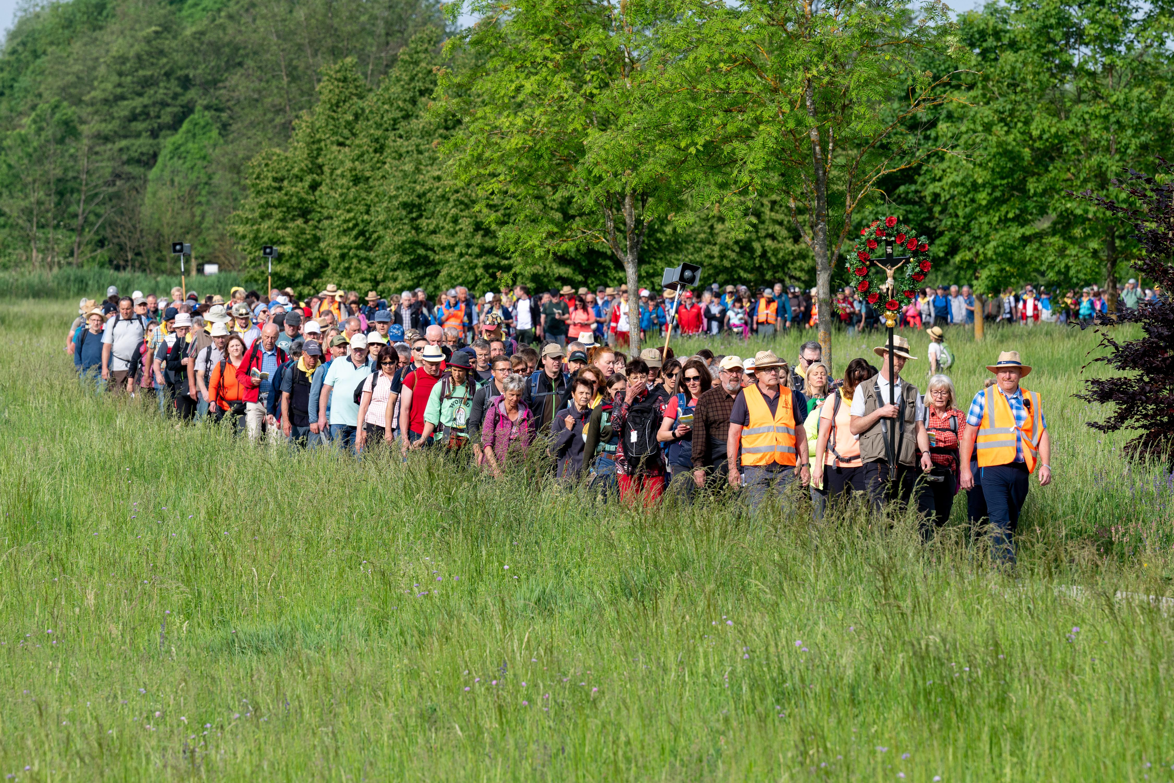 Zahlreiche Pilger haben sich auch dieses Jahr der größten Fußwallfahrt Deutschlands angeschlossen.