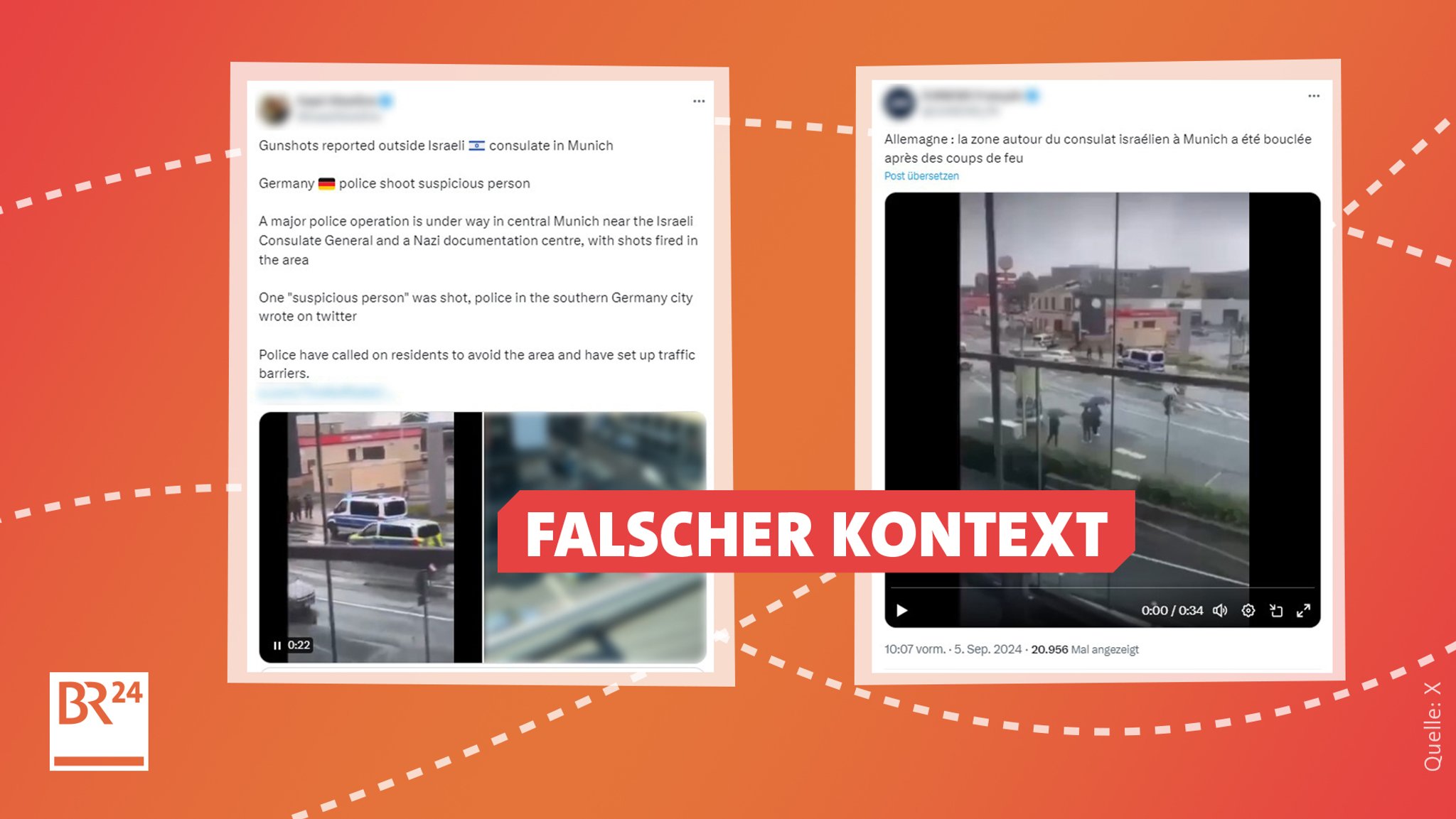 Ein Video, das sich im Netz verbreitet, zeigt einen Einsatz in Bonn, nicht in München. 