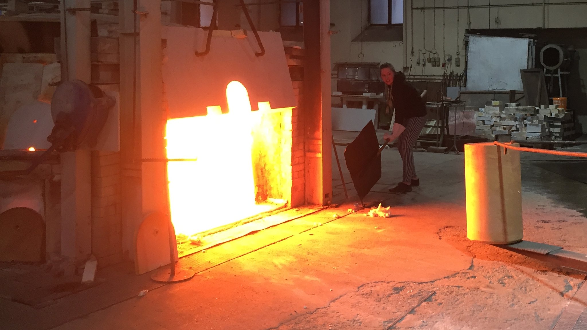 Ein Glasofen der Glashütte Theresienthal bei Zwiesel