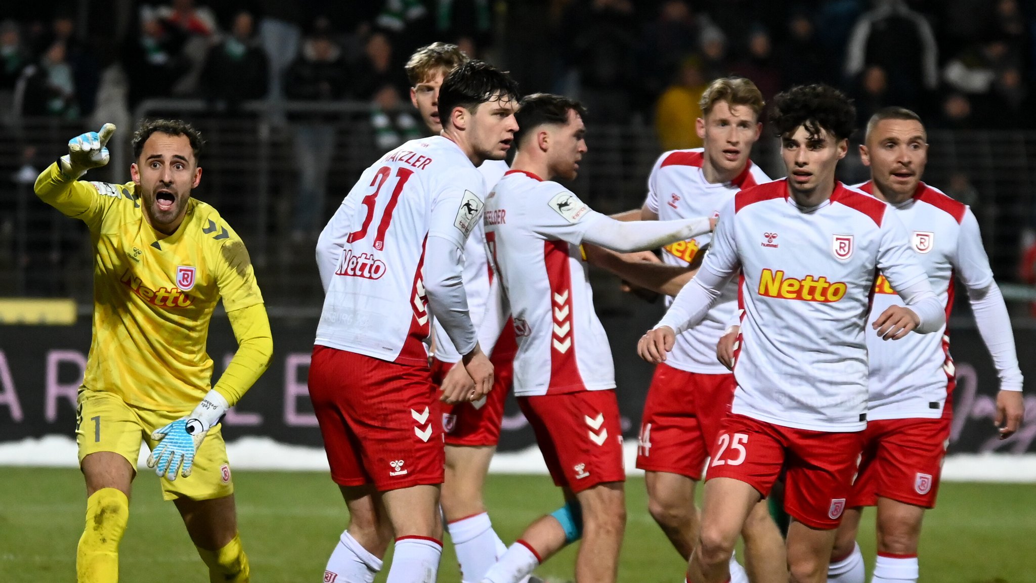 Regensburg bei Defensivarbeit | Archivbild vom 31.01.2026