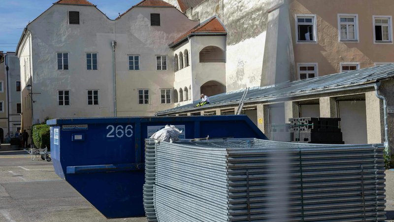 Der Umbau des Hitler-Geburtshauses in Braunau hat begonnen