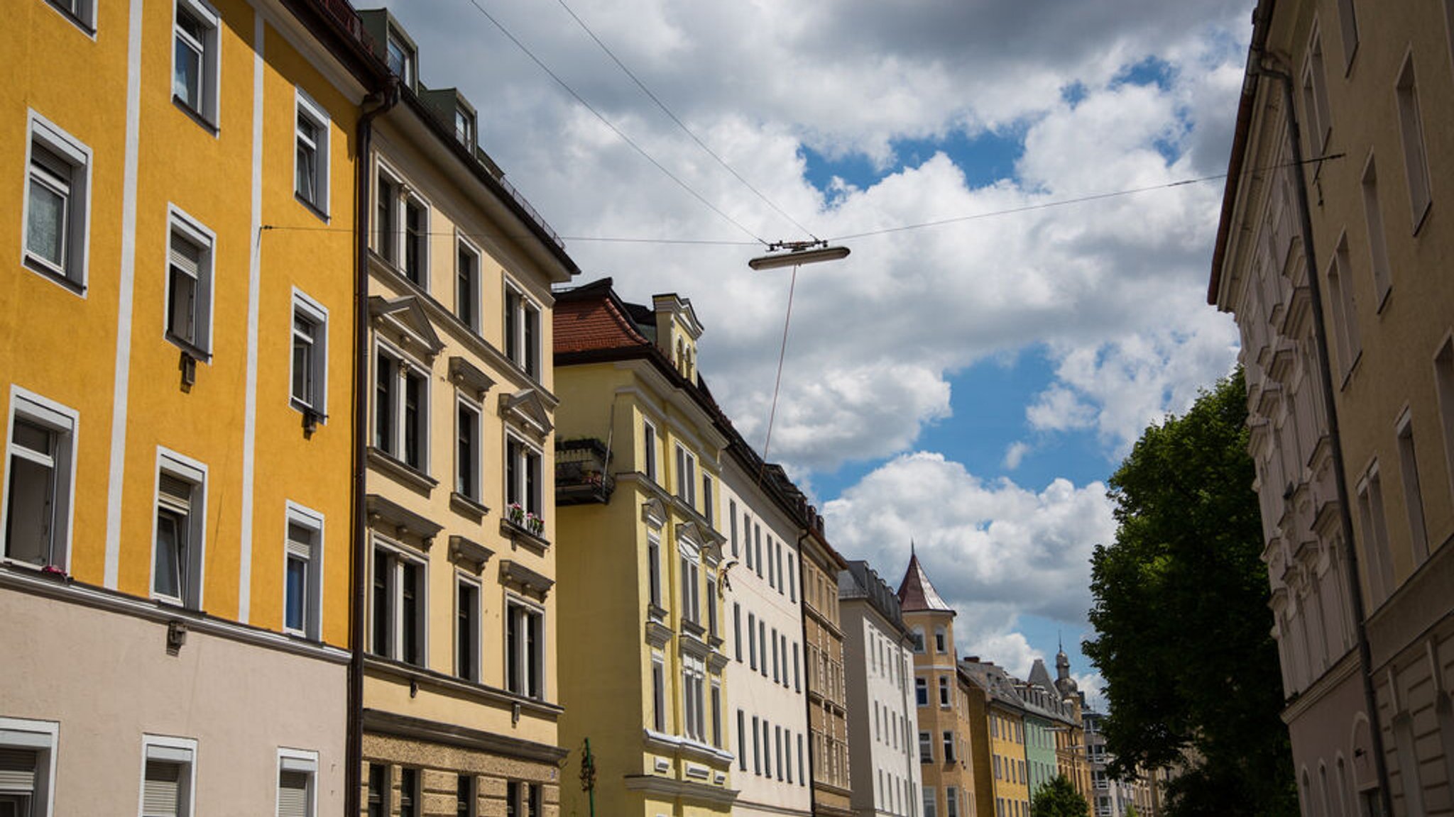 Eine Straße in München.