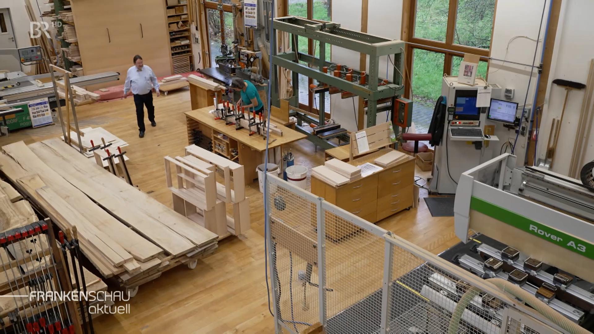 Die Schreinerei des Gewinners des deutschen Nachhaltigkeitspreises.