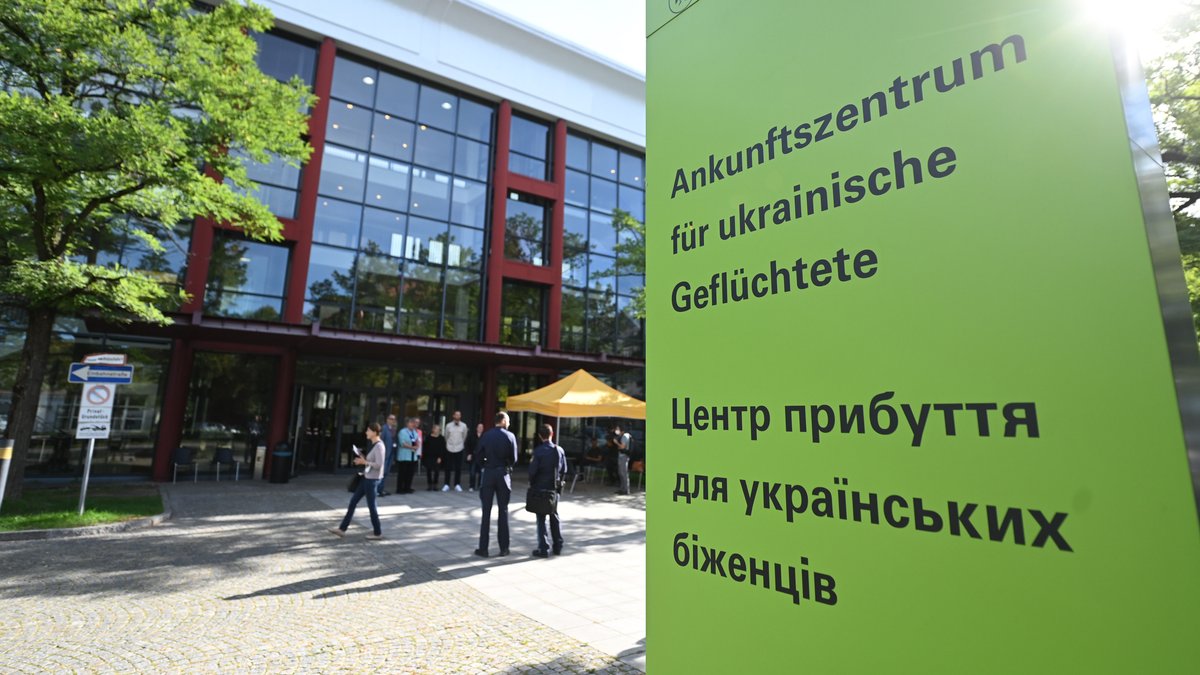 September 2022: Ankunftszentrum für ukrainische Geflüchtete in der Dachauerstraße in München (Symbolbild).