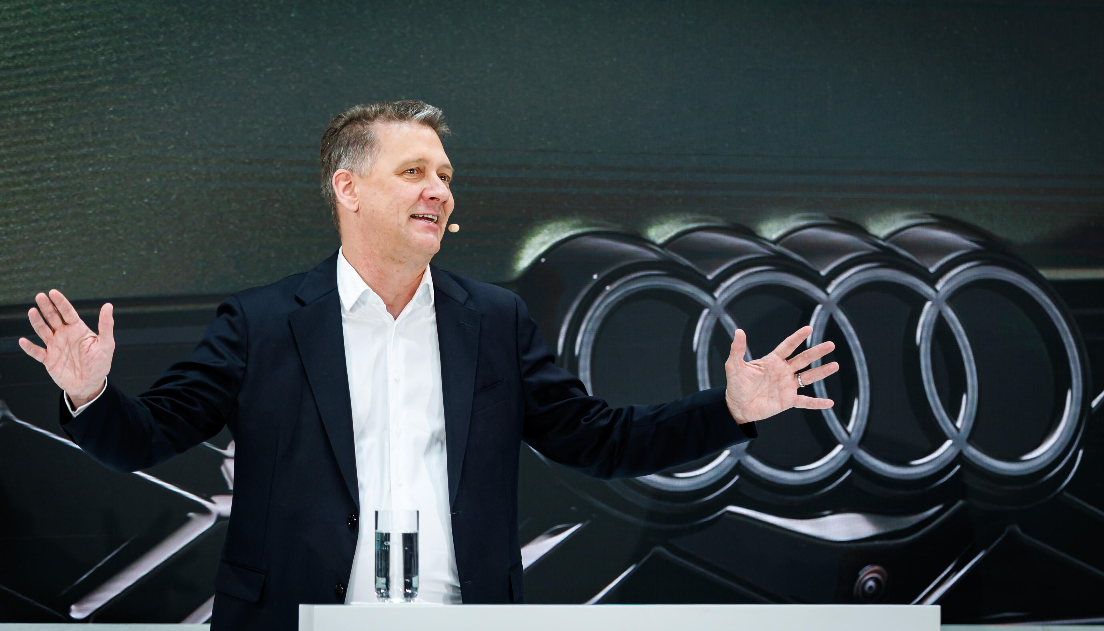 Der Vorstandsvorsitzende des Automobilherstellers Audi, Gernot Döllner,