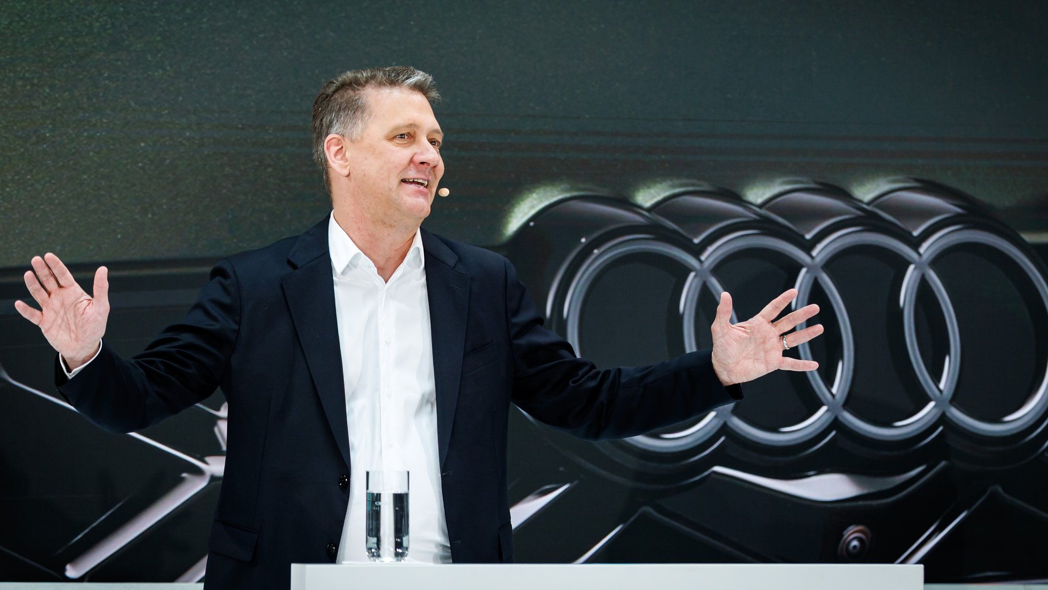 Der Vorstandsvorsitzende des Automobilherstellers Audi, Gernot Döllner,