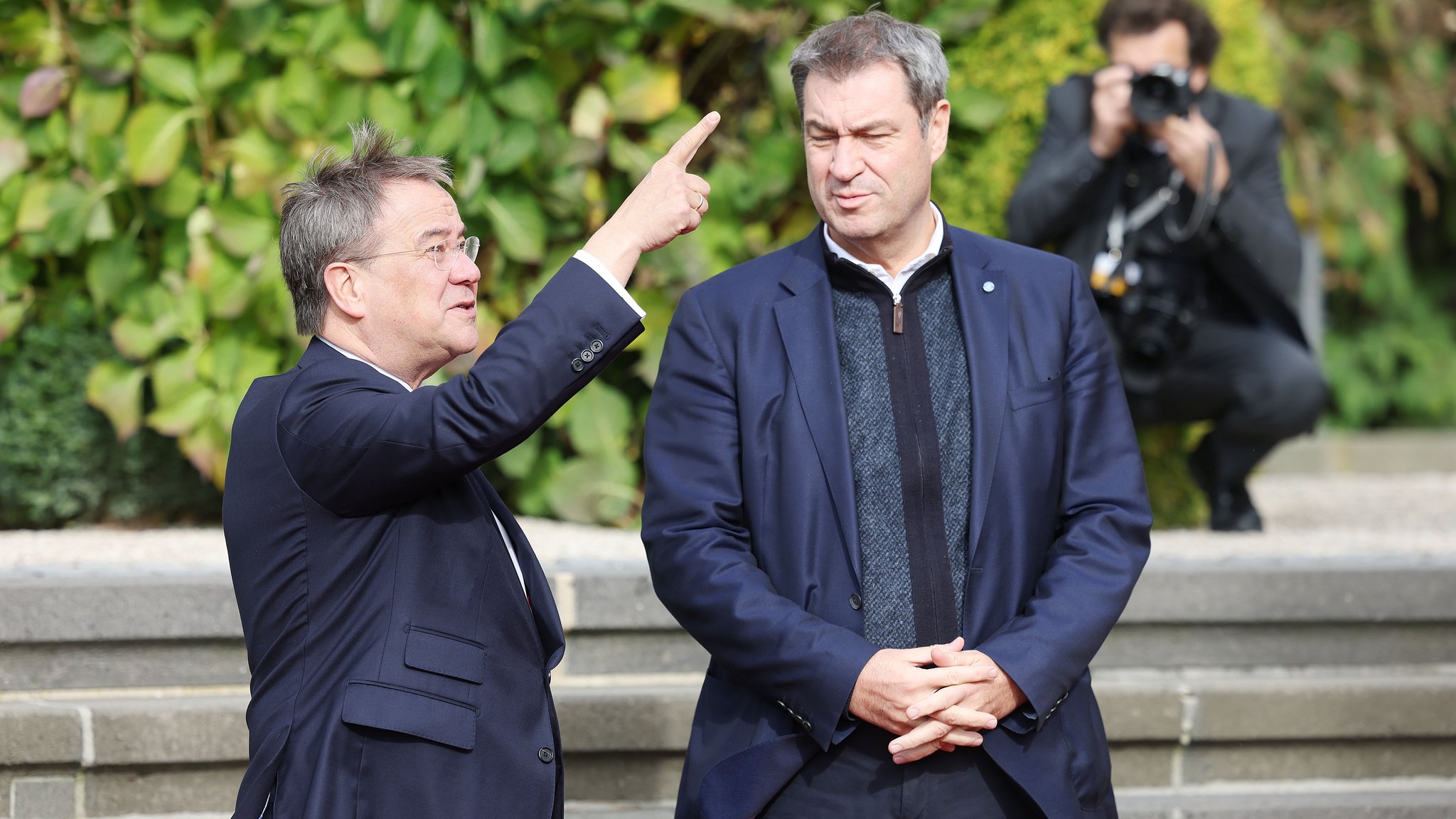 Archivbild: Armin Laschet und Markus Söder im Herbst 2021