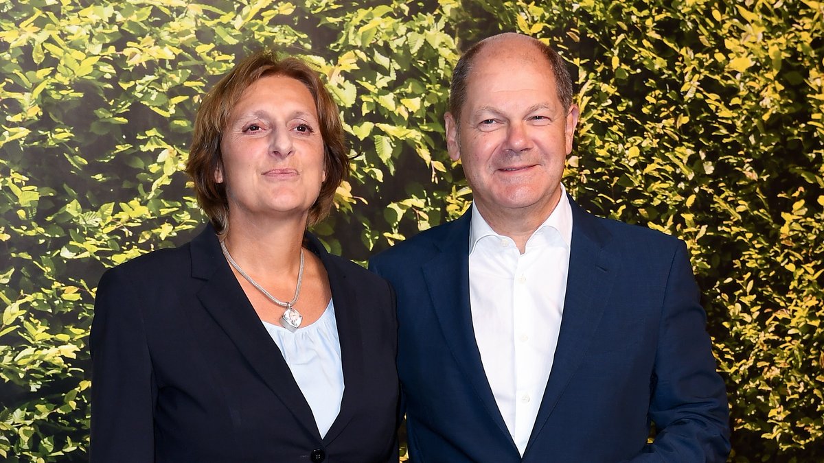 Sind gerne im Grünen: Olaf Scholz und seine Frau Britta