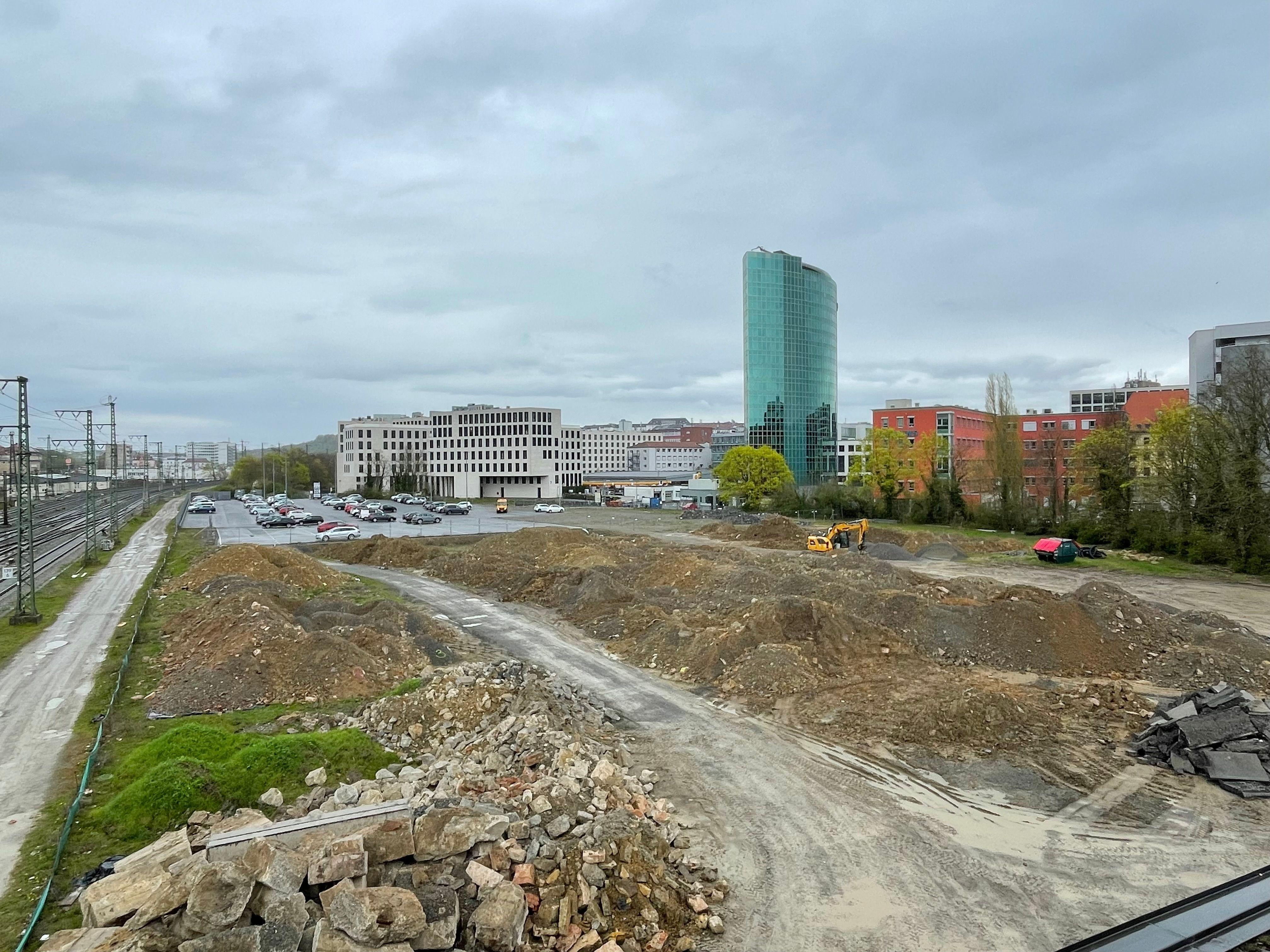 Grundstück in Würzburg, auf dem die neue Multifunktionsarena entstehen soll