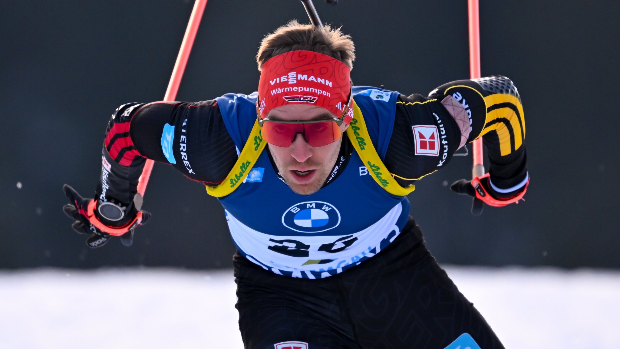 David Zobel beim Sprint in Ruhpolding