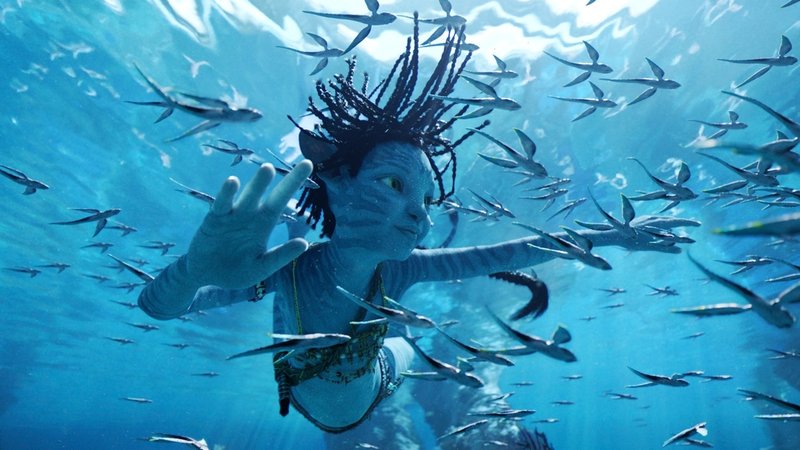Diesmal geht es unter Wasser: Szene aus "Avatar: The Way of Water" unter der Regie von James Cameron.