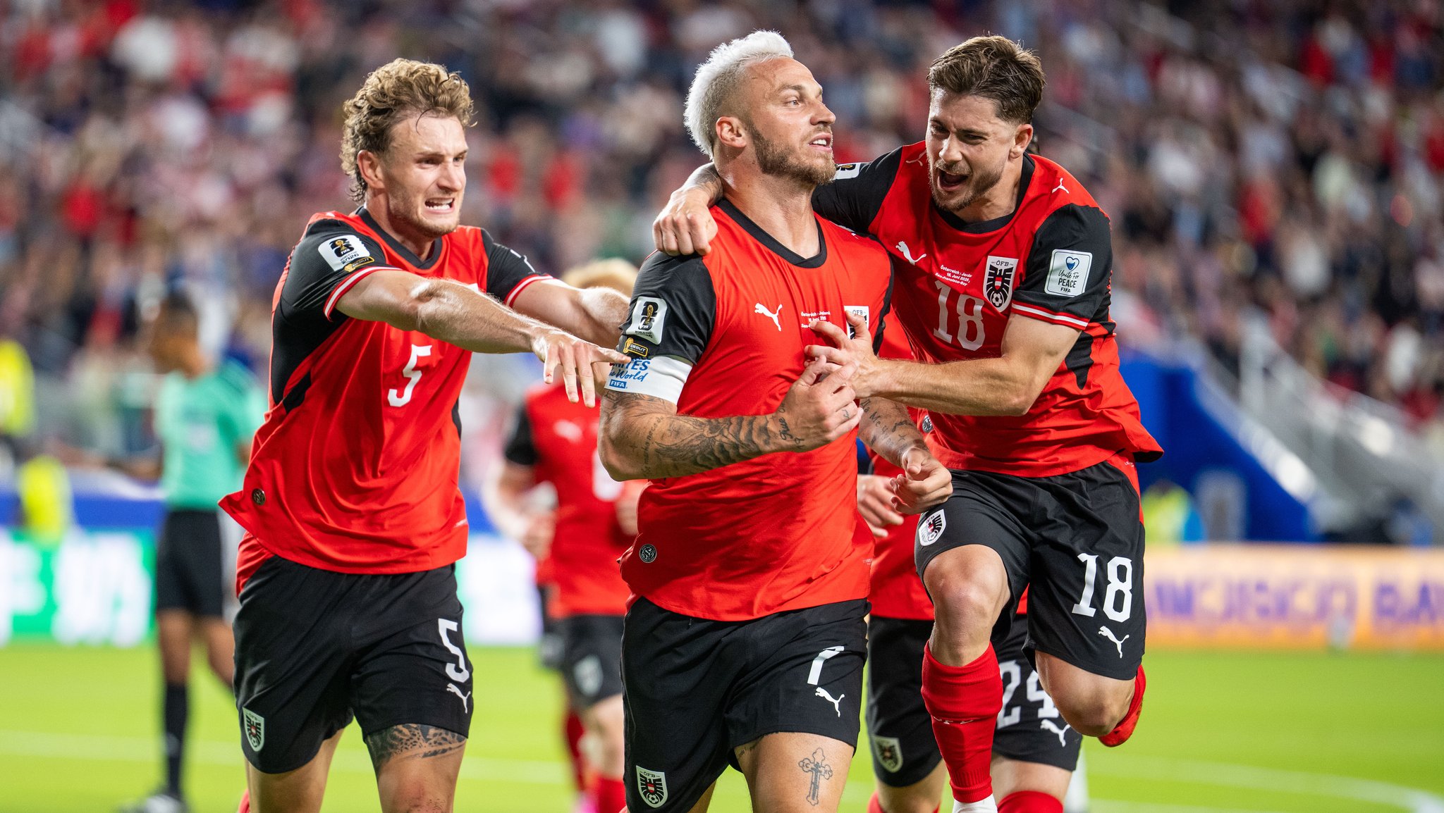 Marko Arnautovic hat für die österreichische Nationalmannschaft gegen Jordanien getroffen | Bild: picture alliance / APA-Images | GEORG HOCHMUTH Marko Arnautovic hat für die österreichische Nationalmannschaft gegen Jordanien getroffen
