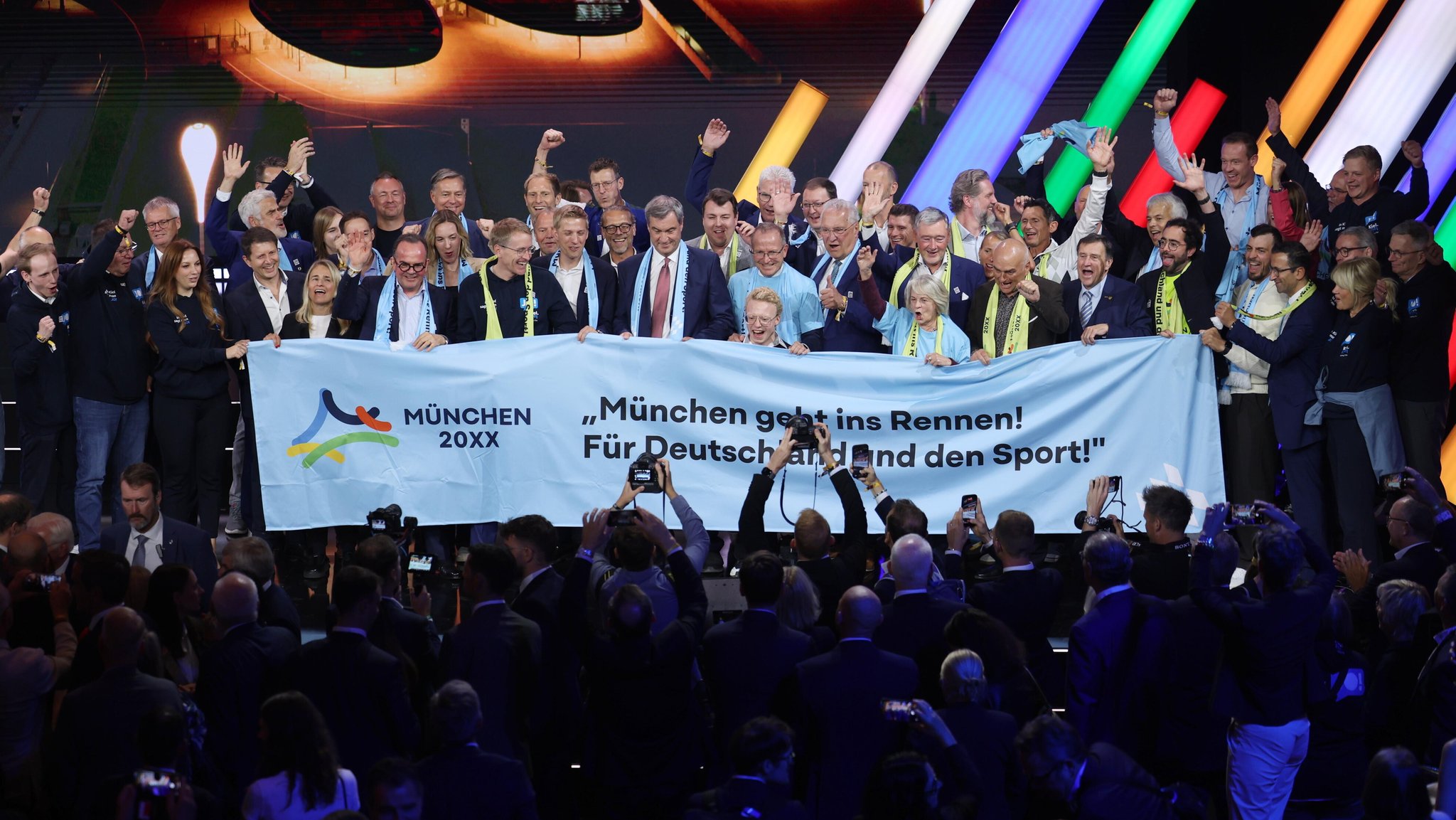Die Münchner Delegation bei der DOSB-Wahl in Baden-Baden.