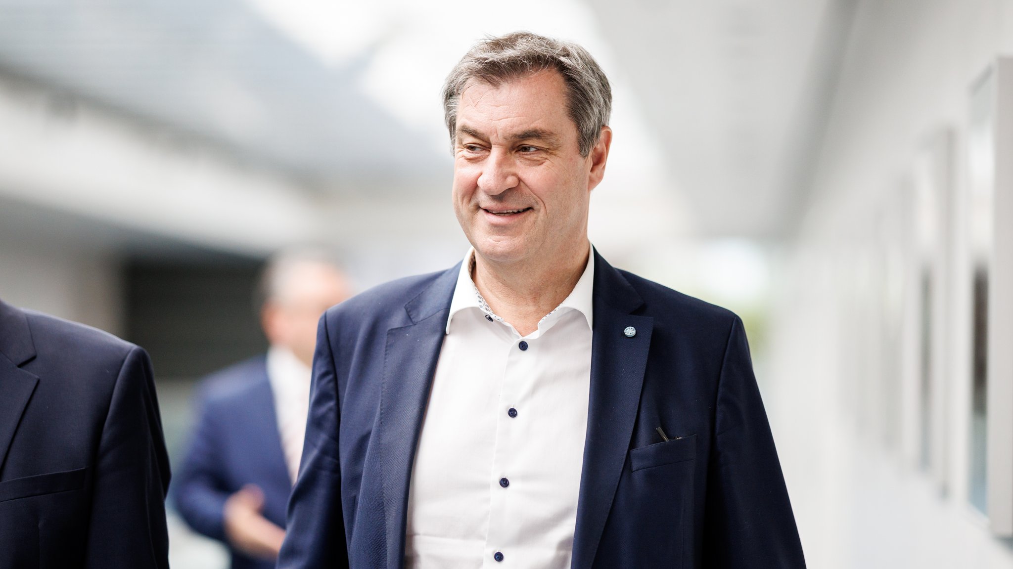 Markus Söder auf dem Weg zu einer Sitzung