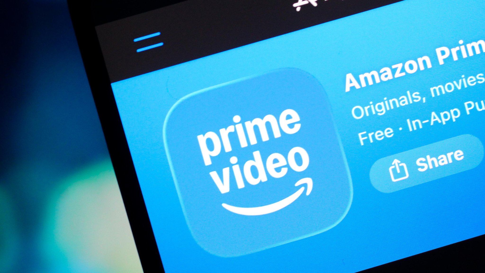 Das Logo von Prime Video im App-Store eines Smartphones | Bild: picture alliance / Sipa USA | SOPA Images Das Logo von Prime Video im App-Store eines Smartphones