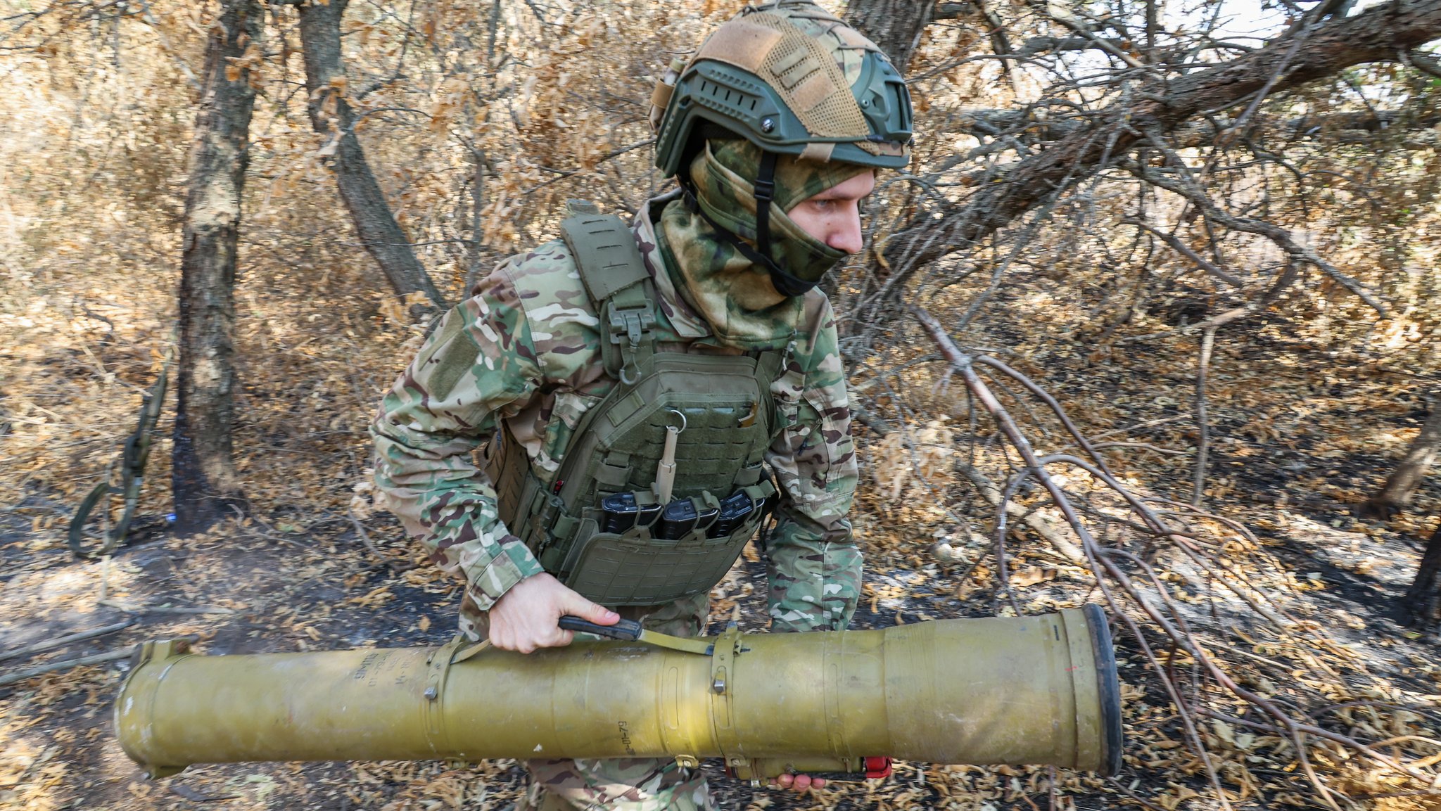 Russischer Soldat in der Region Saporischschja