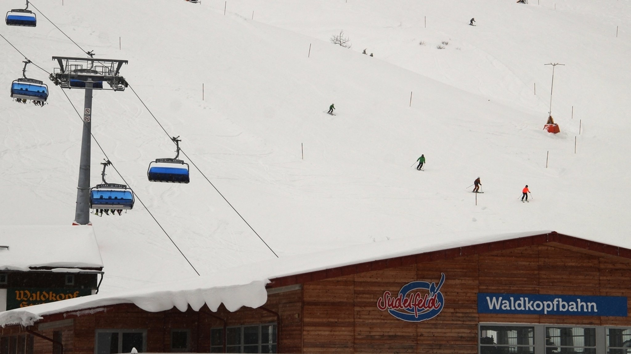 Skigebiet Sudelfeld in Südbayern.