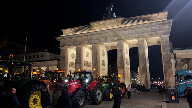 Bauern protestieren in Berlin