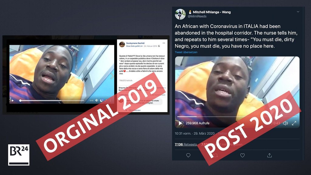 Ein viel geteiltes Video zeigt Rassismus in einem italienischen Krankenhaus - ein Corona-Bezug besteht nicht