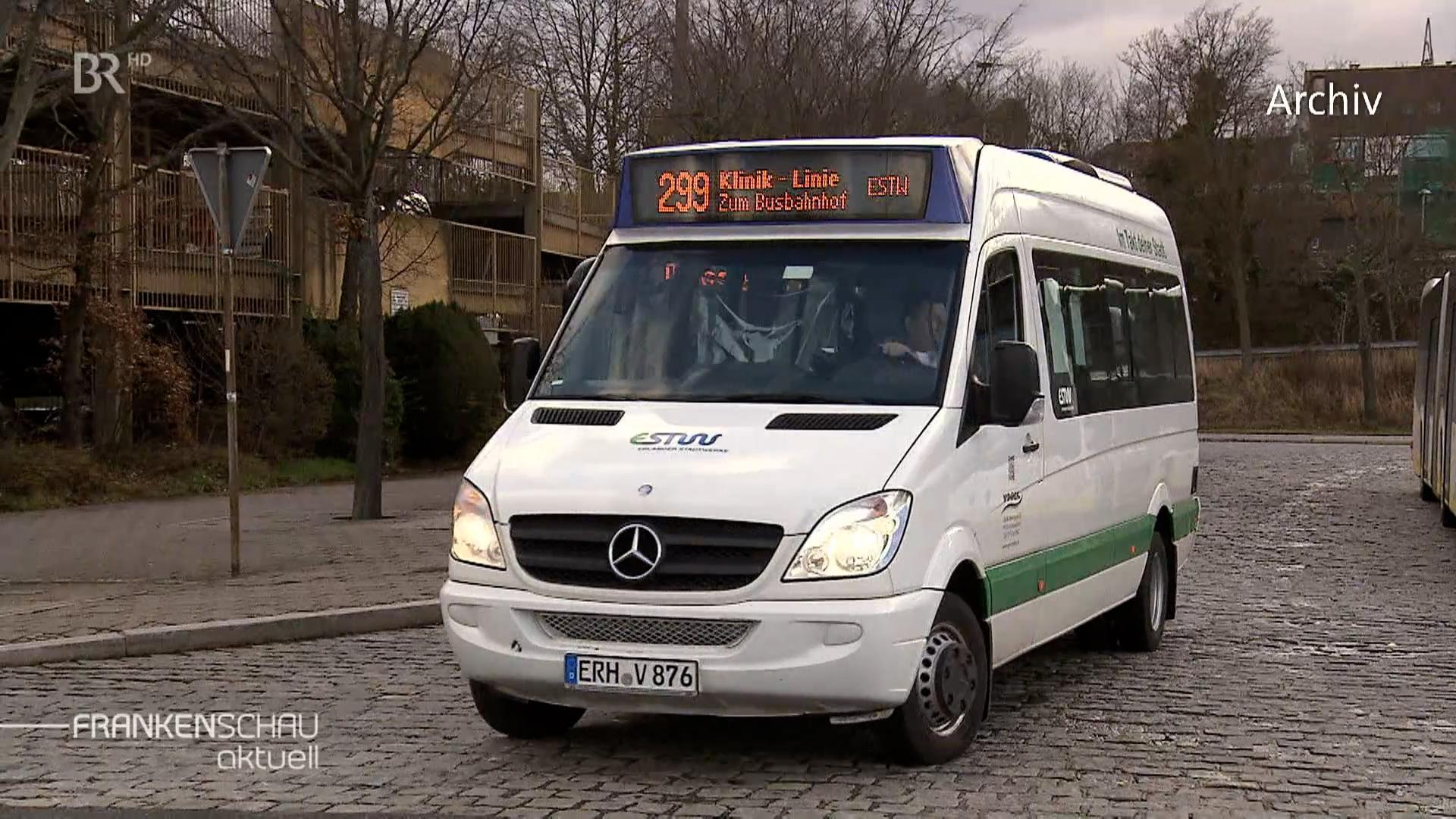 Bus der Kliniklinie in Erlangen.