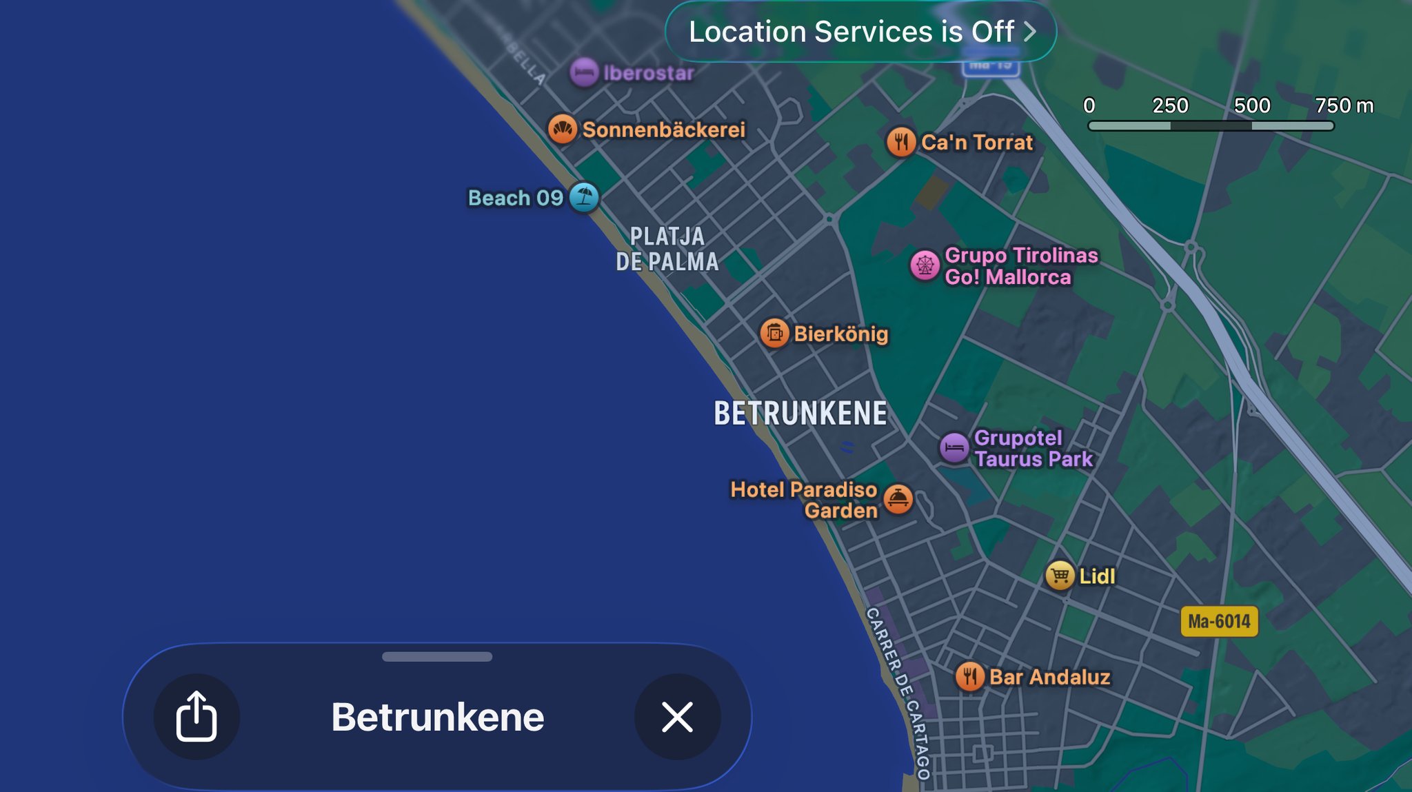 Apple Maps: Wer hat den Ballermann in "Betrunkene" umbenannt?