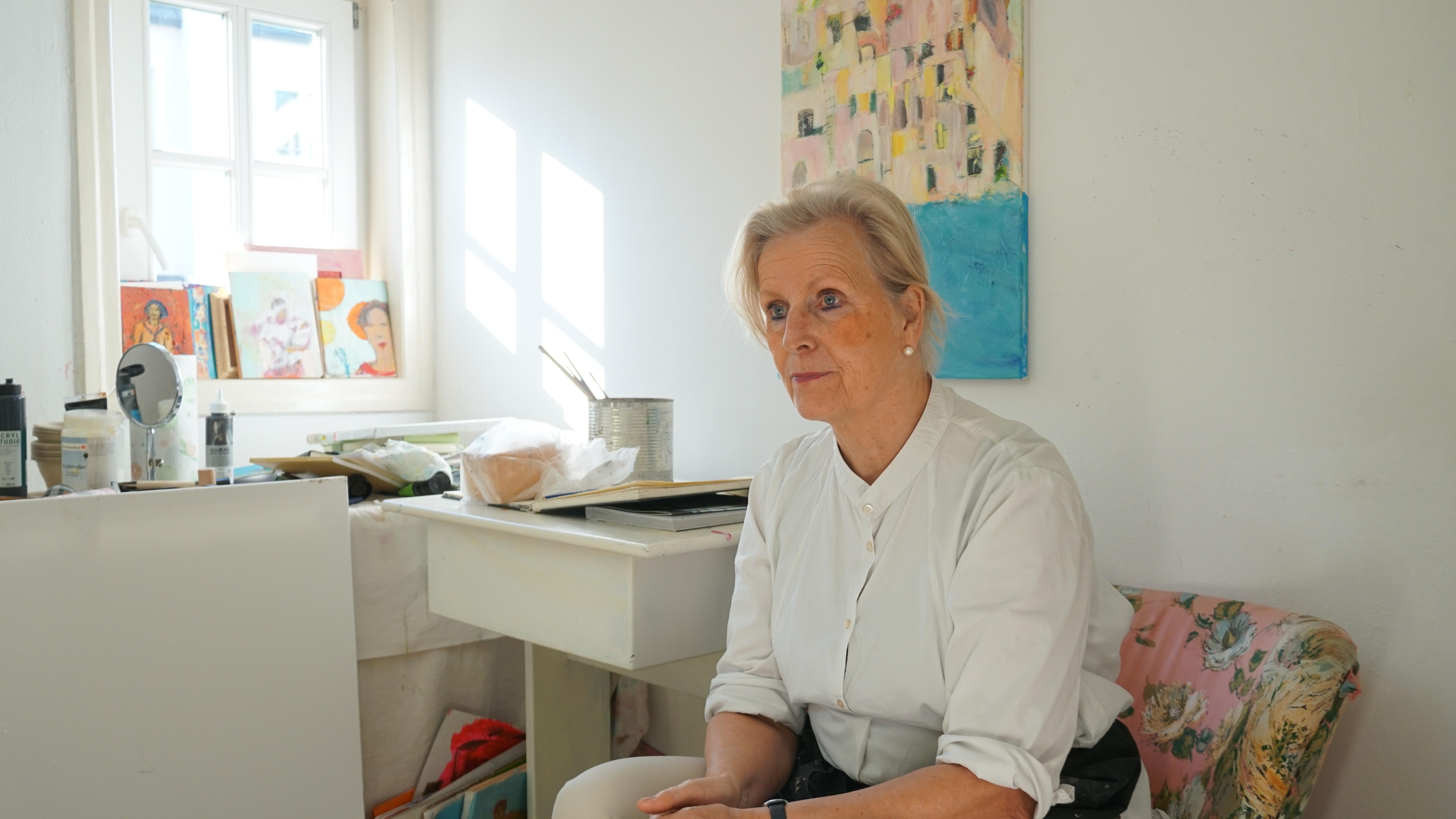 Gertie Harking in ihrem Atelier.