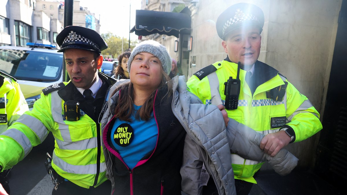 Greta Thunberg bei Protest in London festgenommen