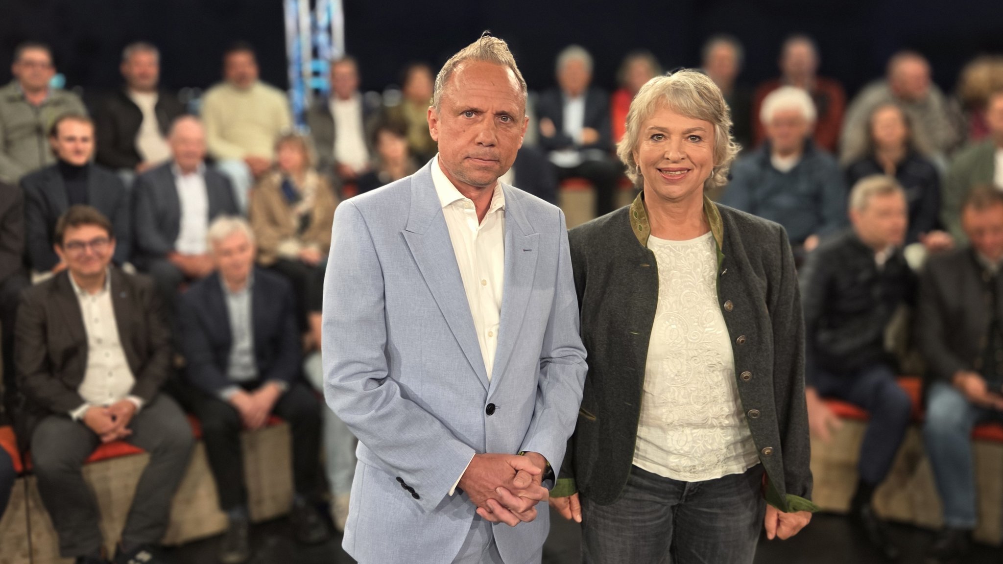 Thorsten Glauber und Gisela Sengl in der "jetzt red i"-Arena