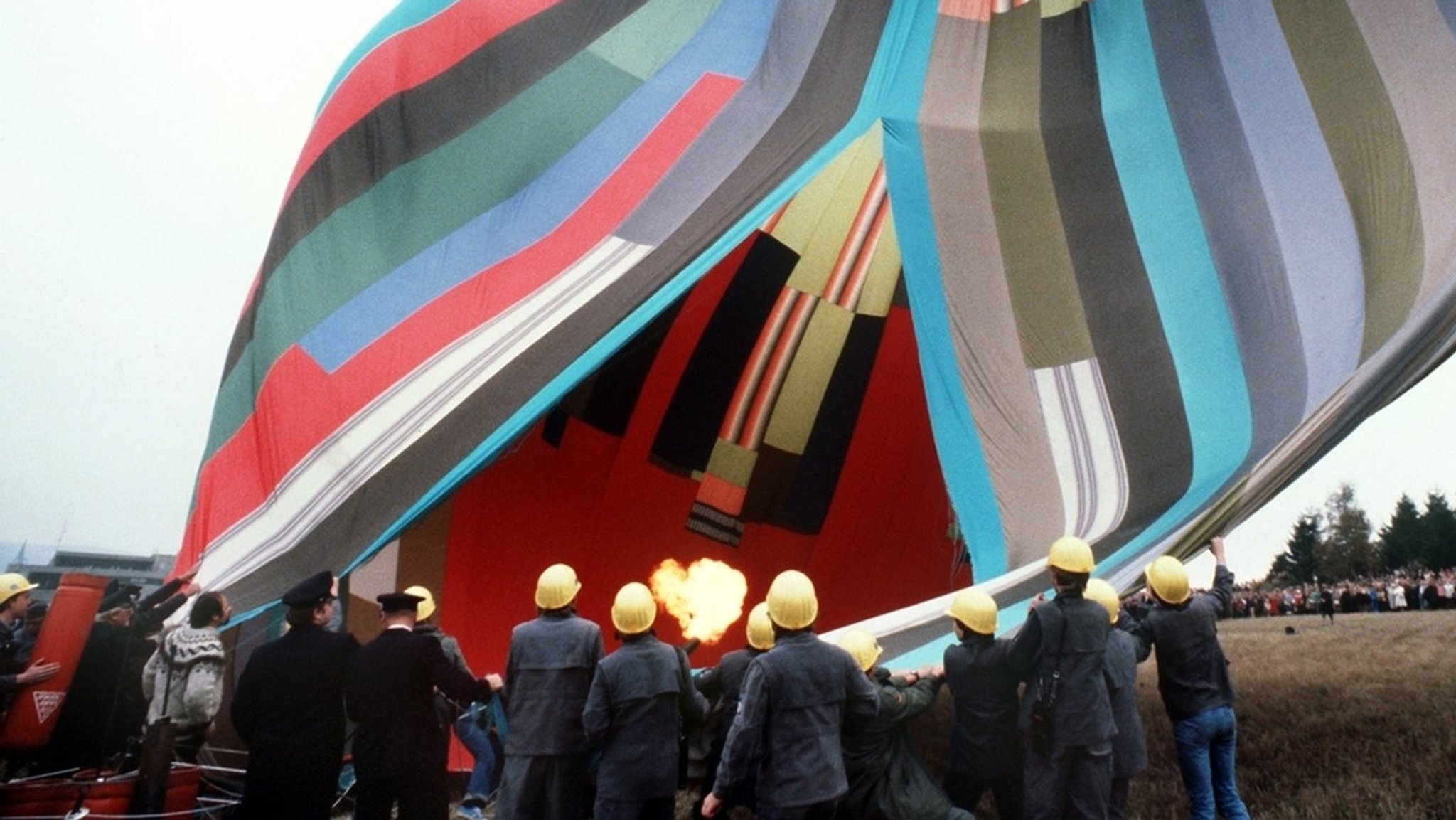 Der Ballon, mit dem zwei Familien 1979 aus der DDR nach Oberfranken flüchteten,