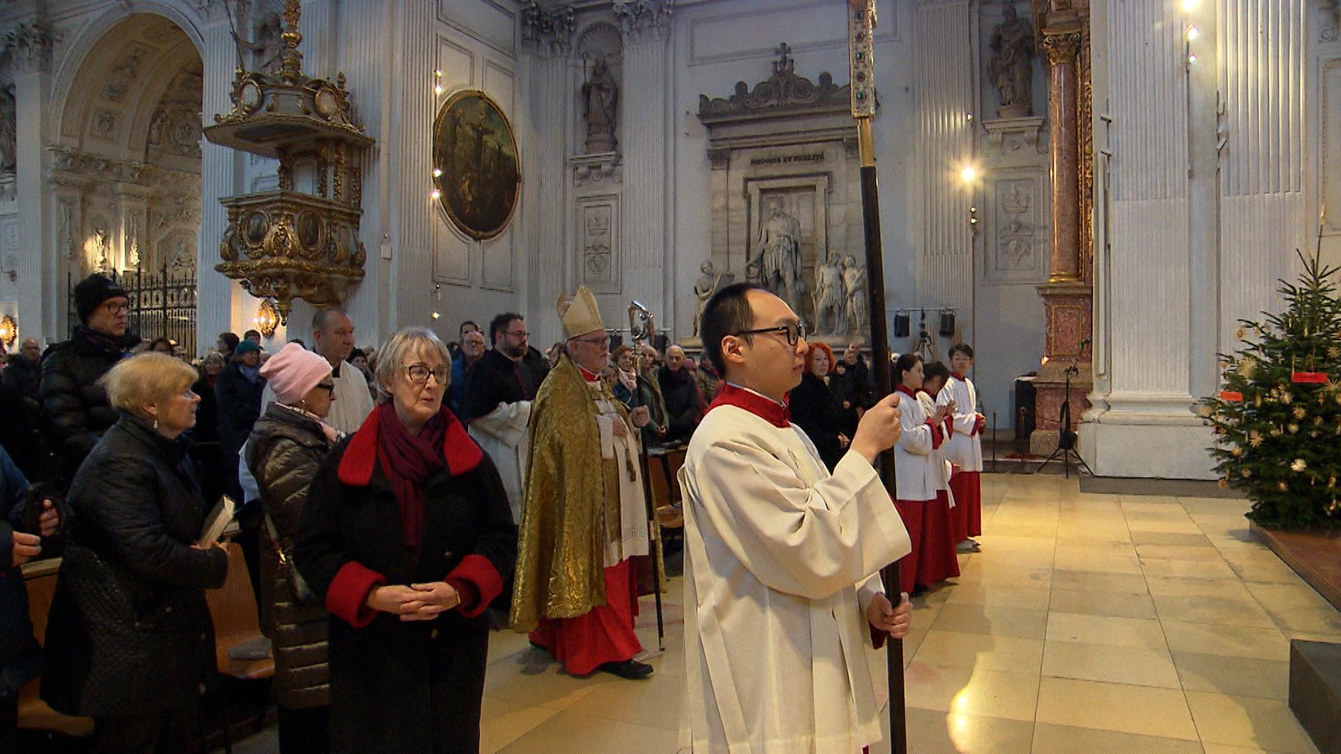 In München hielt der Kardinal Reinhard Marx, am späten Nachmittag die traditionelle Jahresschlusspredigt