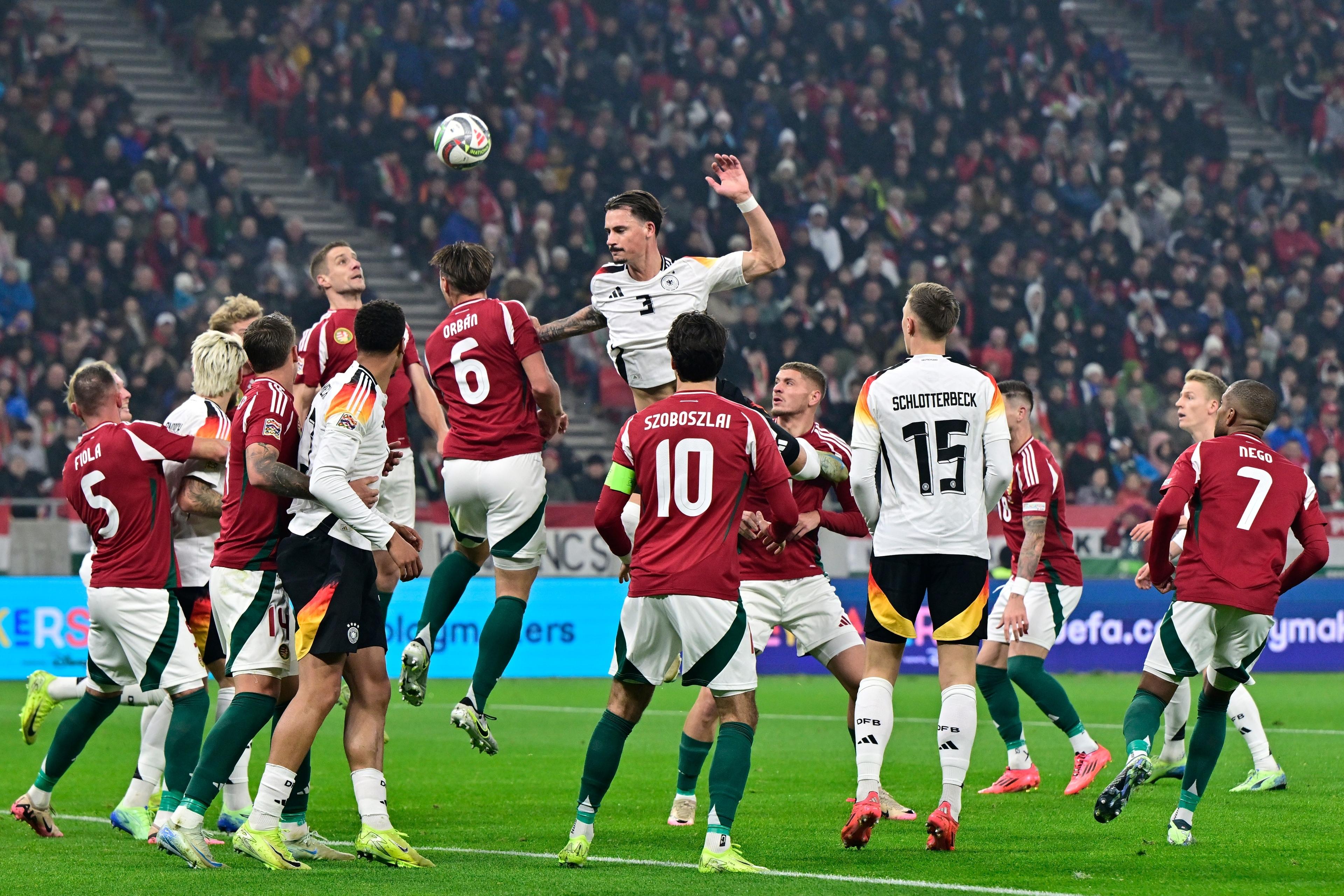 Spielszene Ungarn - Deutschland