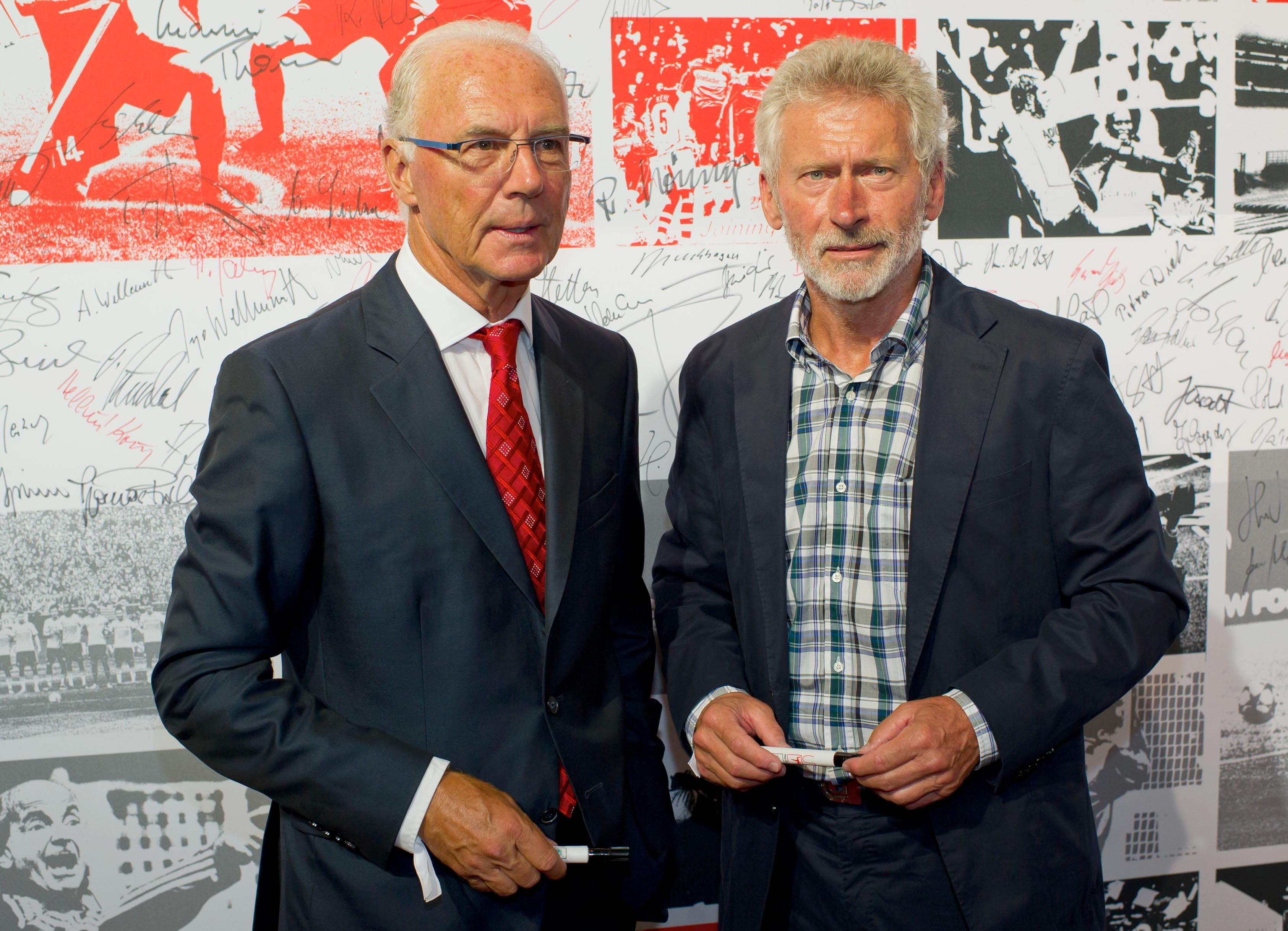 Franz Beckenbauer (l.) und Paul Breitner