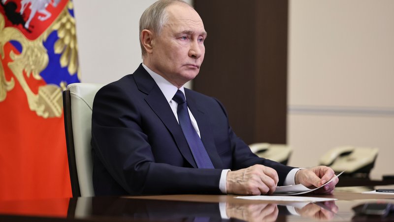 Russlands Präsident Wladimir Putin, aufgenommen am 26.04.25. | Bild: pa/ASSOCIATED PRESS/Alexander Kazakov Russlands Präsident Wladimir Putin, aufgenommen am 26.04.25.