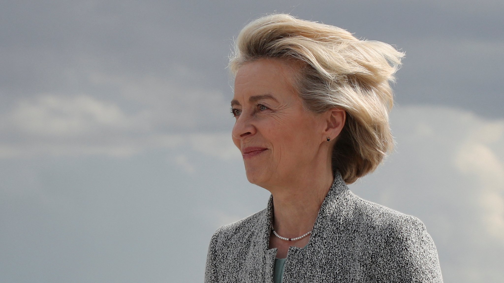 Ursula von der Leyen nach ihrer Ankunft in Kanada