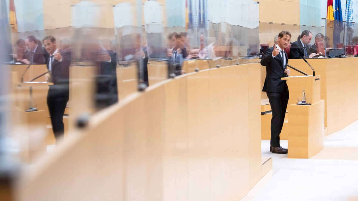 Ingo Hahn von der AfD bei einer Plenarsitzung im Bayerischen Landtag