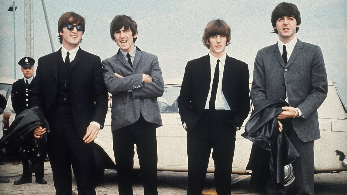Die Beatles im Jahr 1964 in London
