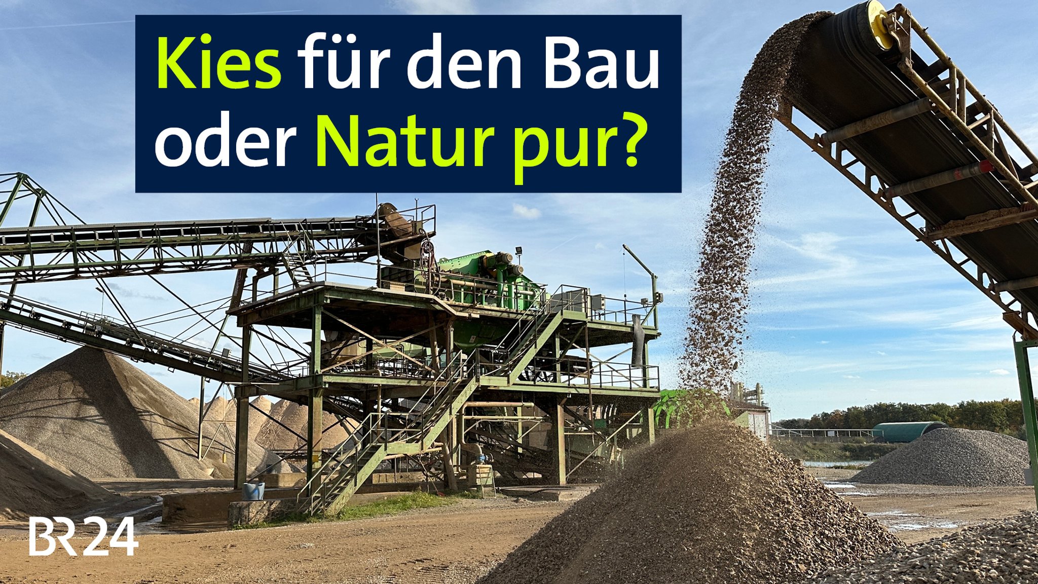 BR24 vor Ort: Sandabbau vs. Naturschutz. | Bild: BR BR24 vor Ort: Sandabbau vs. Naturschutz.