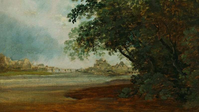 Isar und Praterinsel in München, gemalt von Johann Georg von Dillis im Jahr 1830 | Bild: CC0 1.0/ Lenbachhaus München Isar und Praterinsel in München, gemalt von Johann Georg von Dillis im Jahr 1830