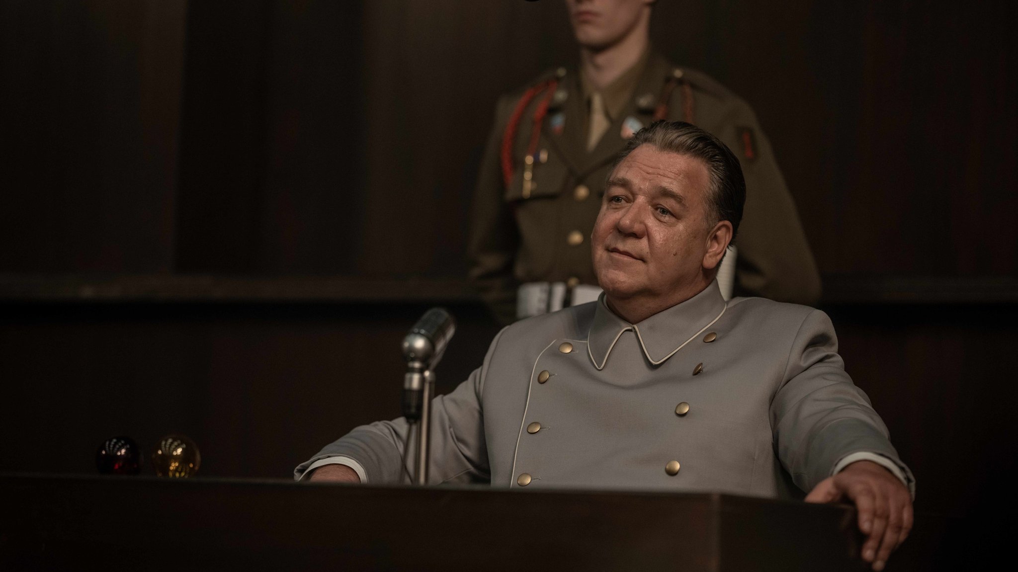 Oscar Preisträger Russell Crowe als Göring im Film "Nürnberg" | Bild: Scott Garfield Courtesy of Sony Picture Classics Oscar Preisträger Russell Crowe als Göring im Film "Nürnberg"