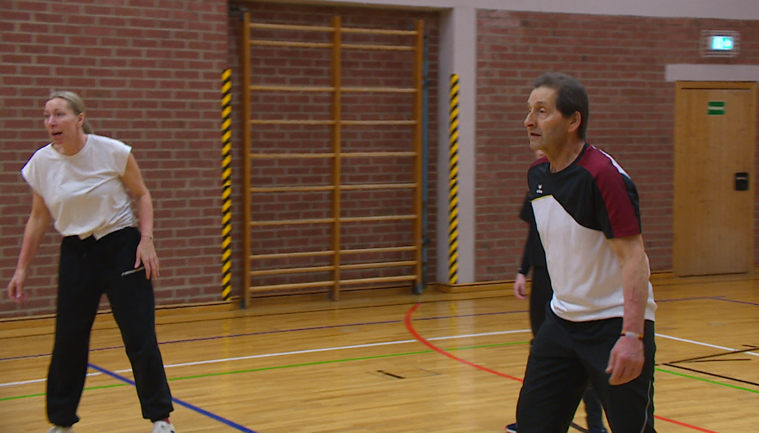 Stefan Endrich beim Volleyballtraining