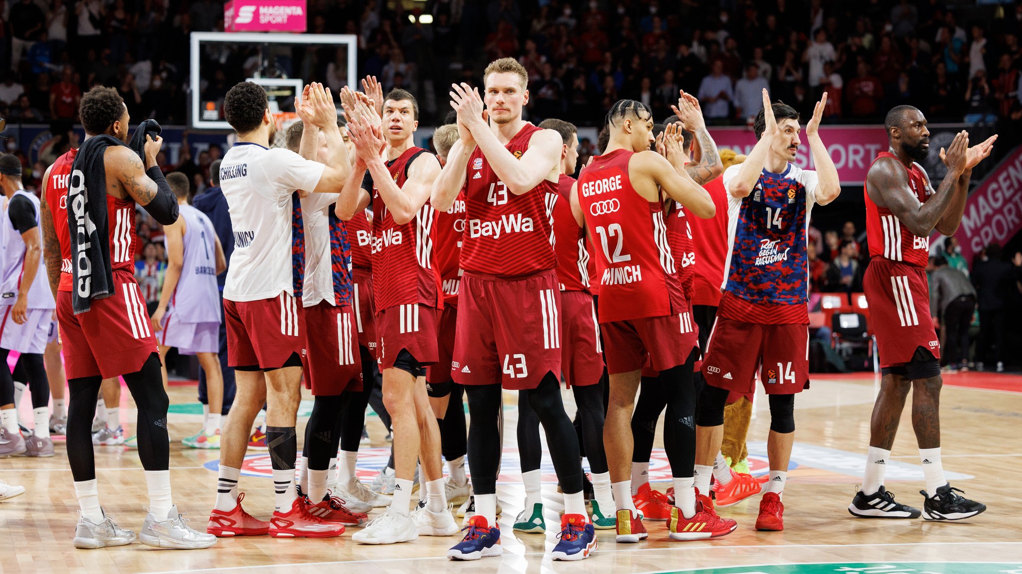 Jubel bei den Basketballern des FC Bayern München