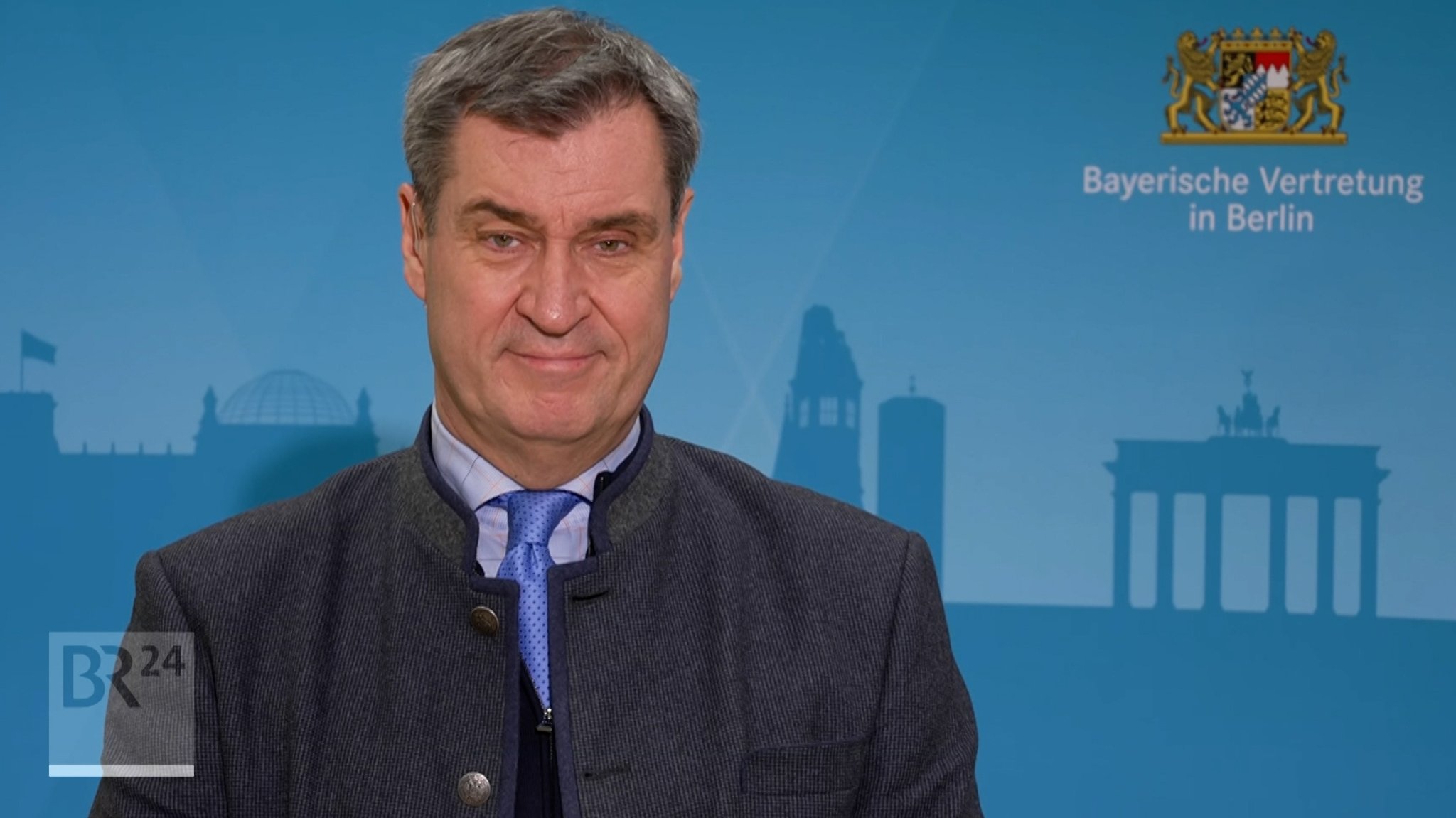 Bayerns Ministerpräsident Markus Söder zur Ministerpräsidentenkonferenz über Asylpolitik