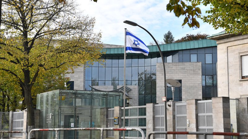 Israelische Botschaft Berlin (Archivbild) | Bild: dpa-Bildfunk/Paul Zinken Israelische Botschaft Berlin (Archivbild)