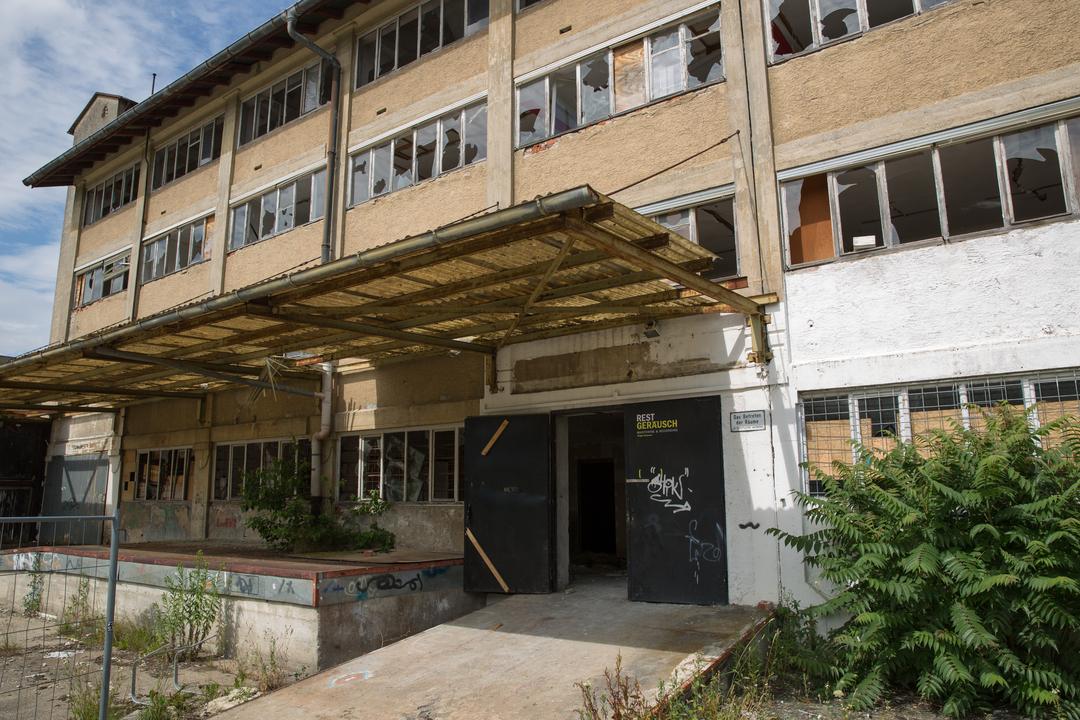 Ruinöse Gebäude in Ingolstadt.