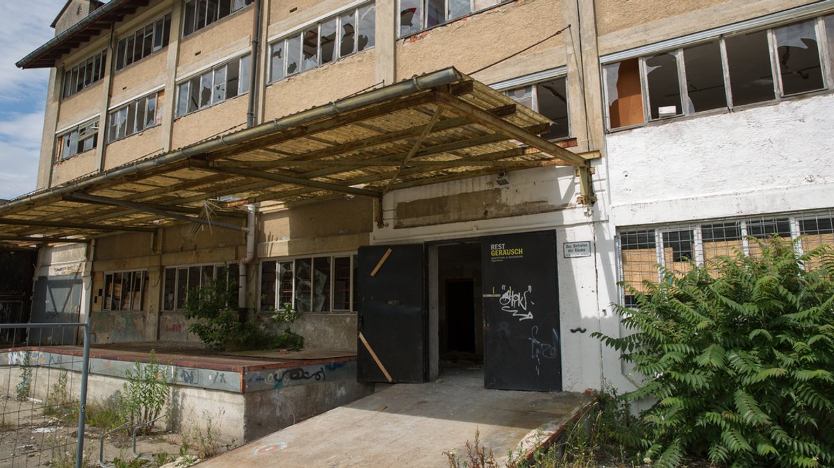 Ruinöse Gebäude in Ingolstadt.