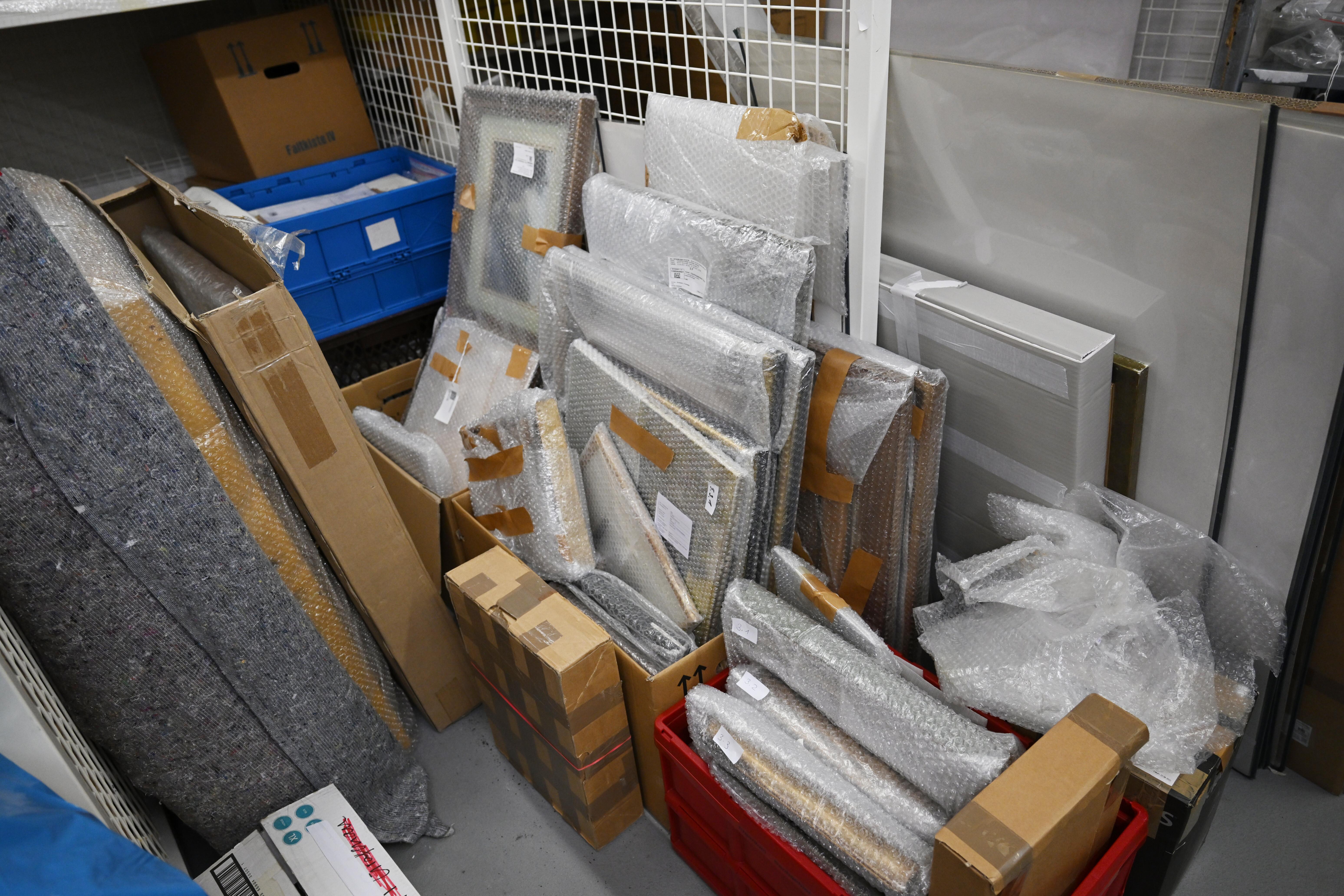 Asservatenkammer des bayerischen Landeskriminalamts.