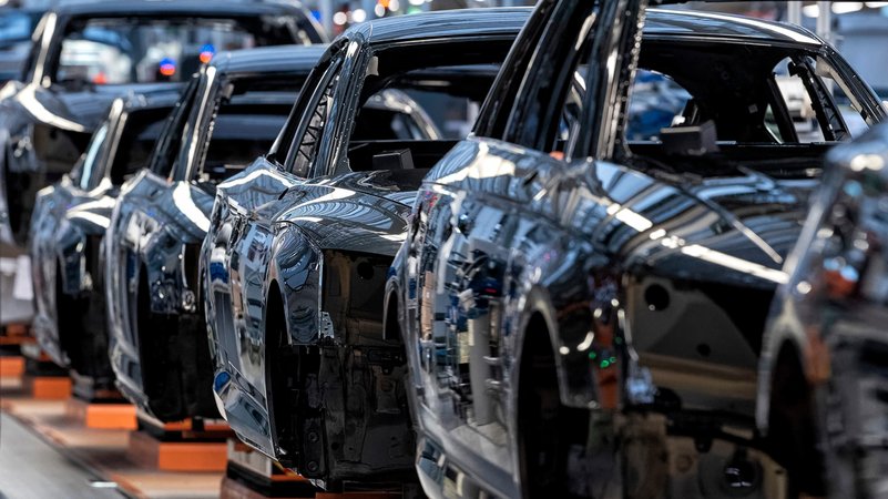 Montagelinie fuer Ausstattung Audi A4/A5 im Audi Werk Ingolstadt (Archivbild von 2018). | Bild: picture alliance / Stephan Goerlich | Stephan Goerlich Montagelinie fuer Ausstattung Audi A4/A5 im Audi Werk Ingolstadt (Archivbild von 2018).