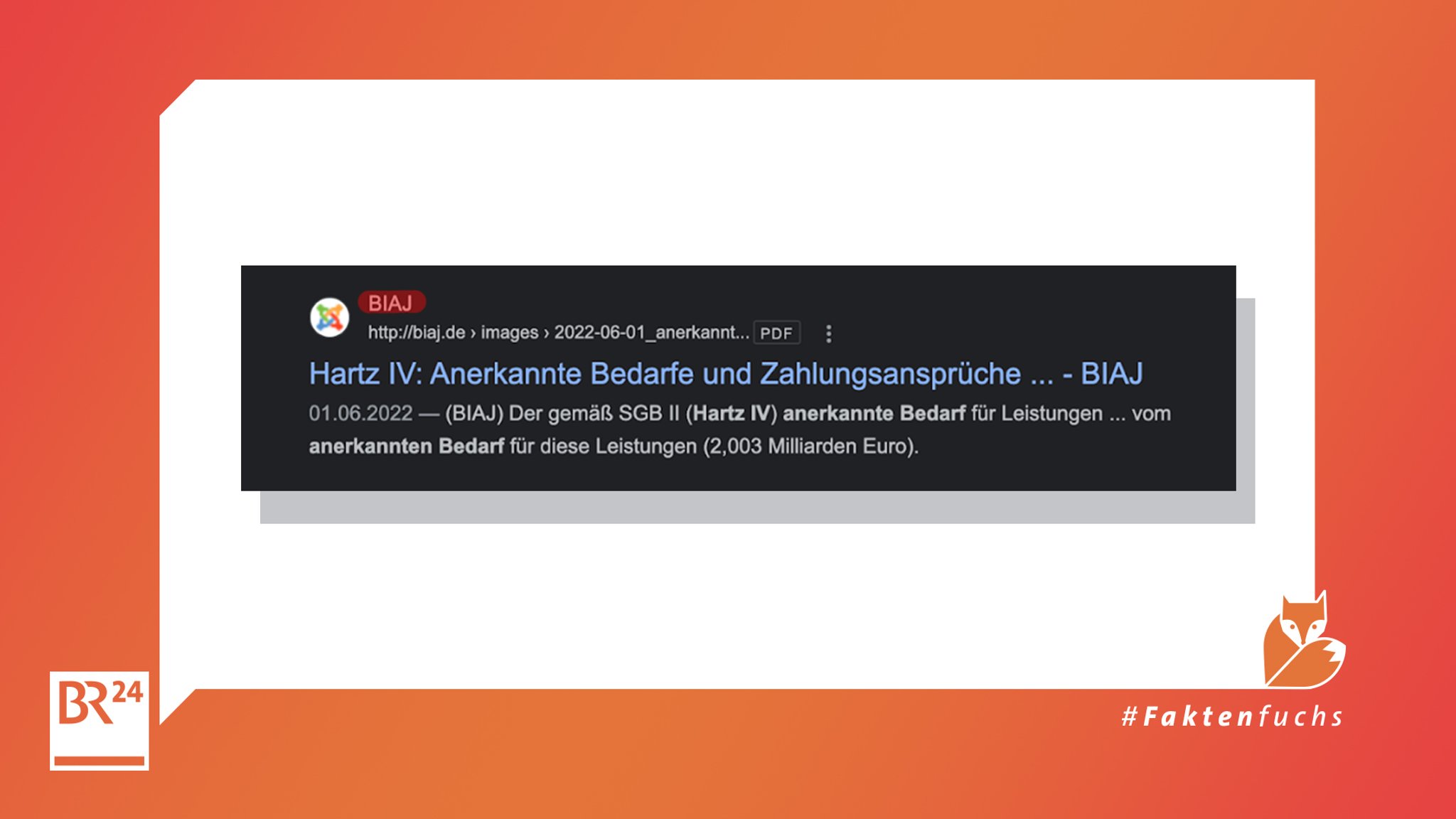 Eine Suche auf Google bringt ein Dokument der BIAJ zum Vorschein.